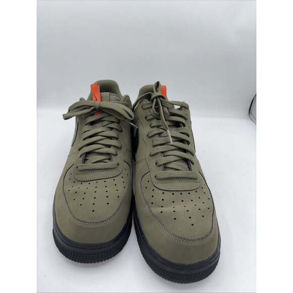 EUC Size 11.5 - Nike Air Force 1 Low Medium Olive BQ4326-200 - Picture 3 of 14